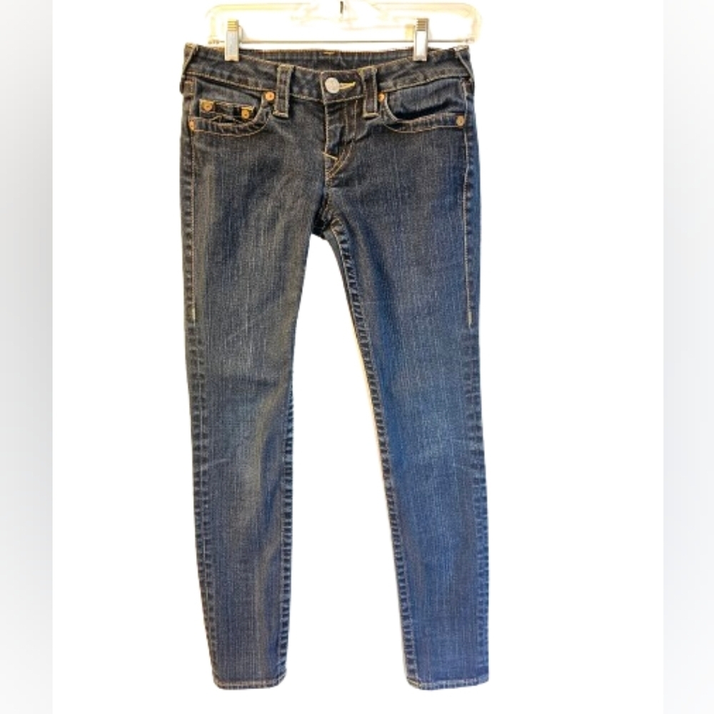 True Religion Blue Skinny Jeans Classic Style